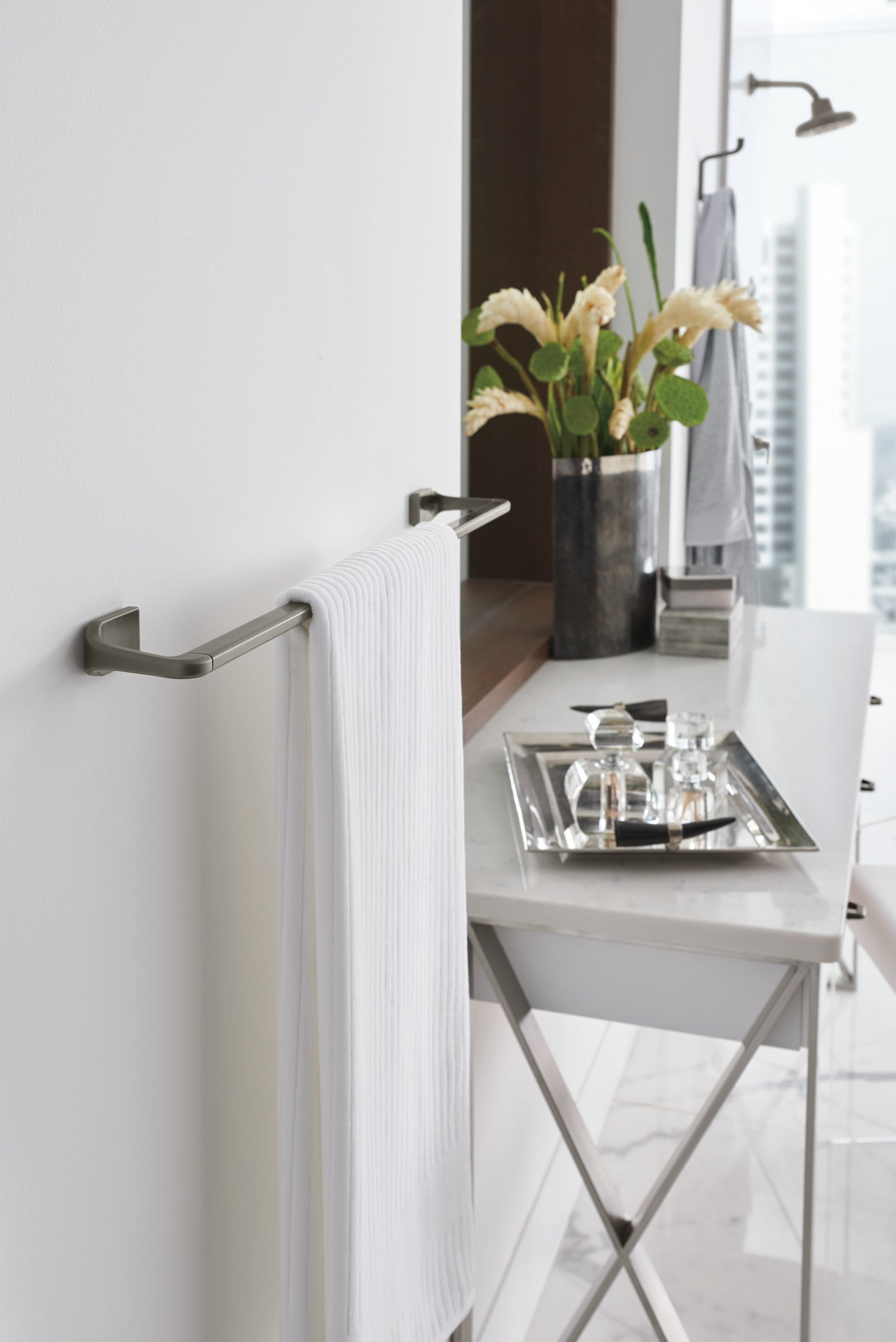 luxe steel robe hook