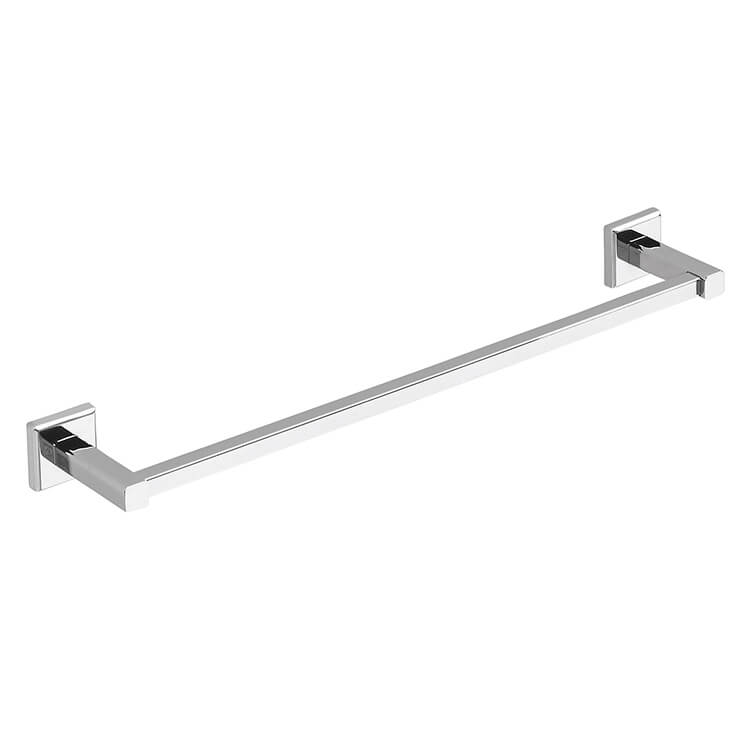 polished chrome towel bar