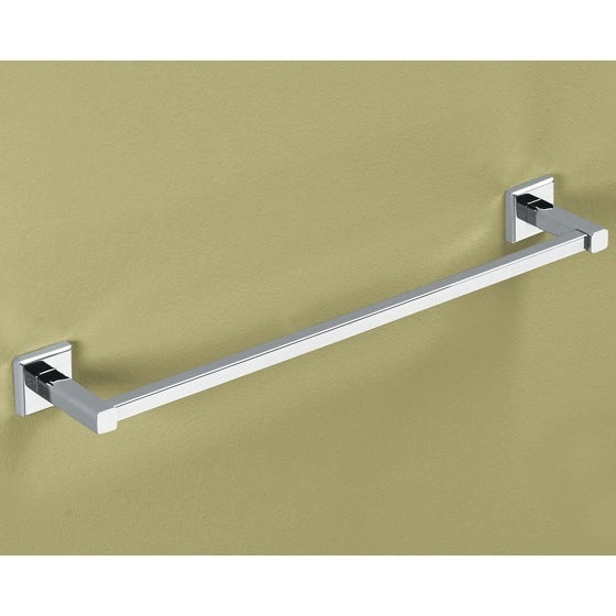 polished chrome towel bar