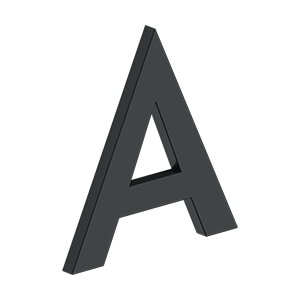 paint black letter