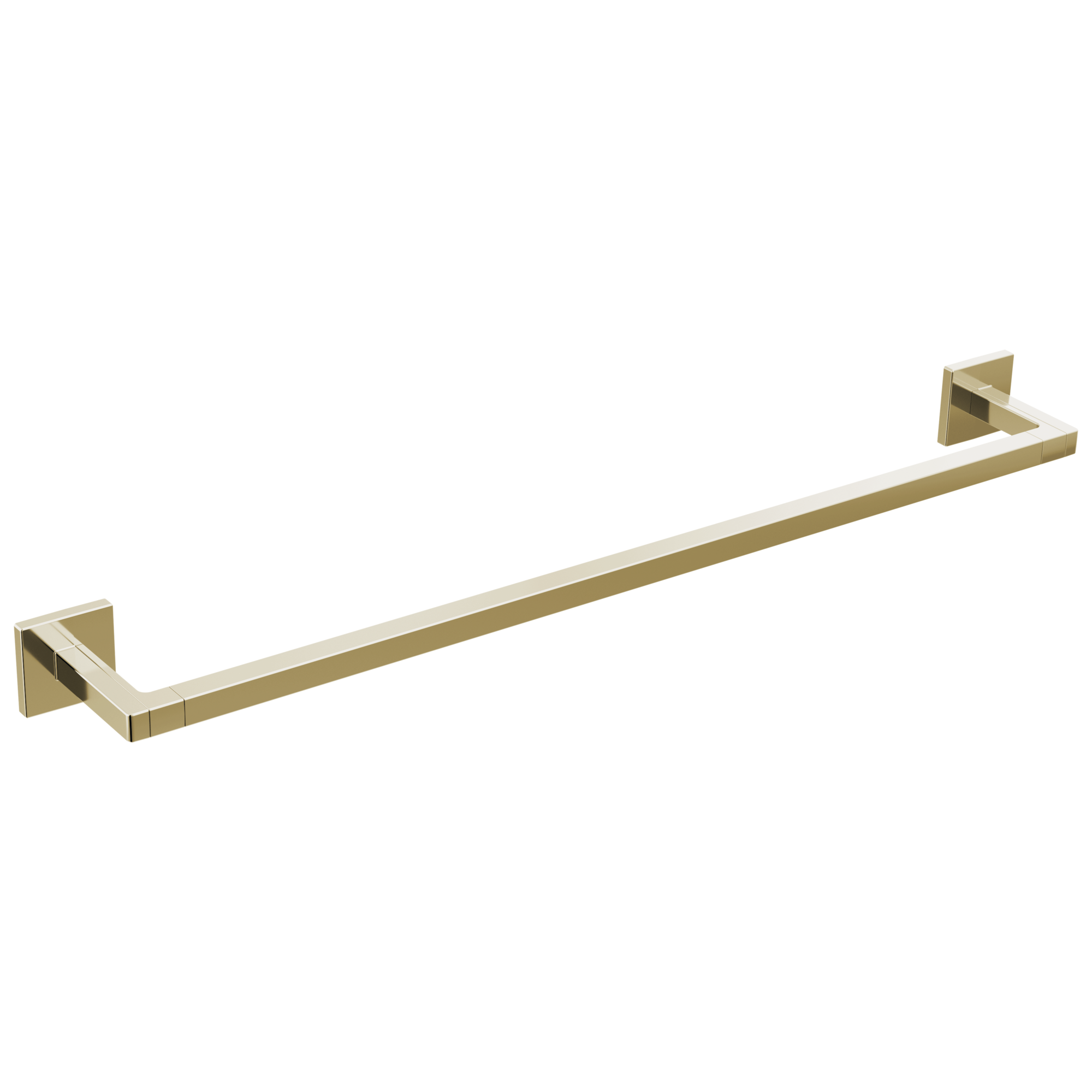 polished nickel towel bar
