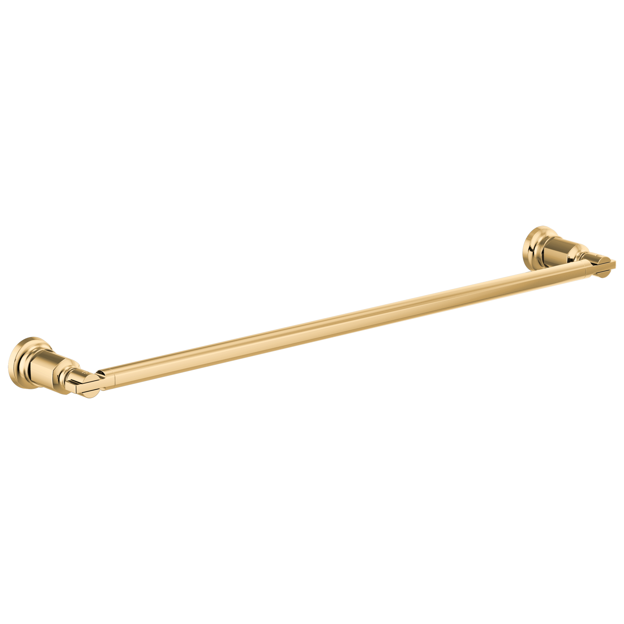 polished gold towel bar