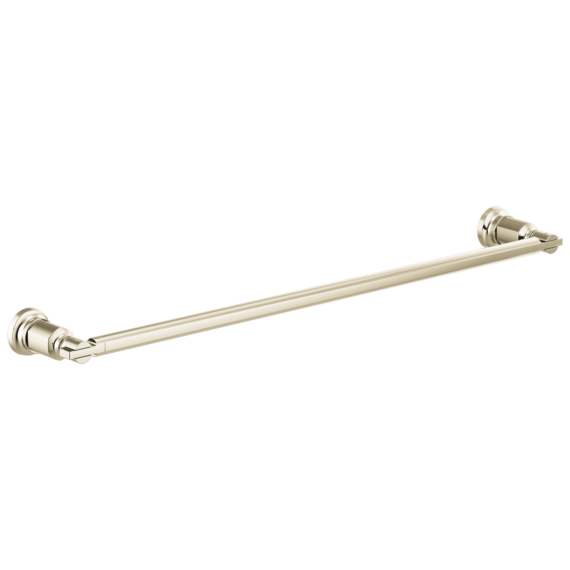polished nickel towel bar