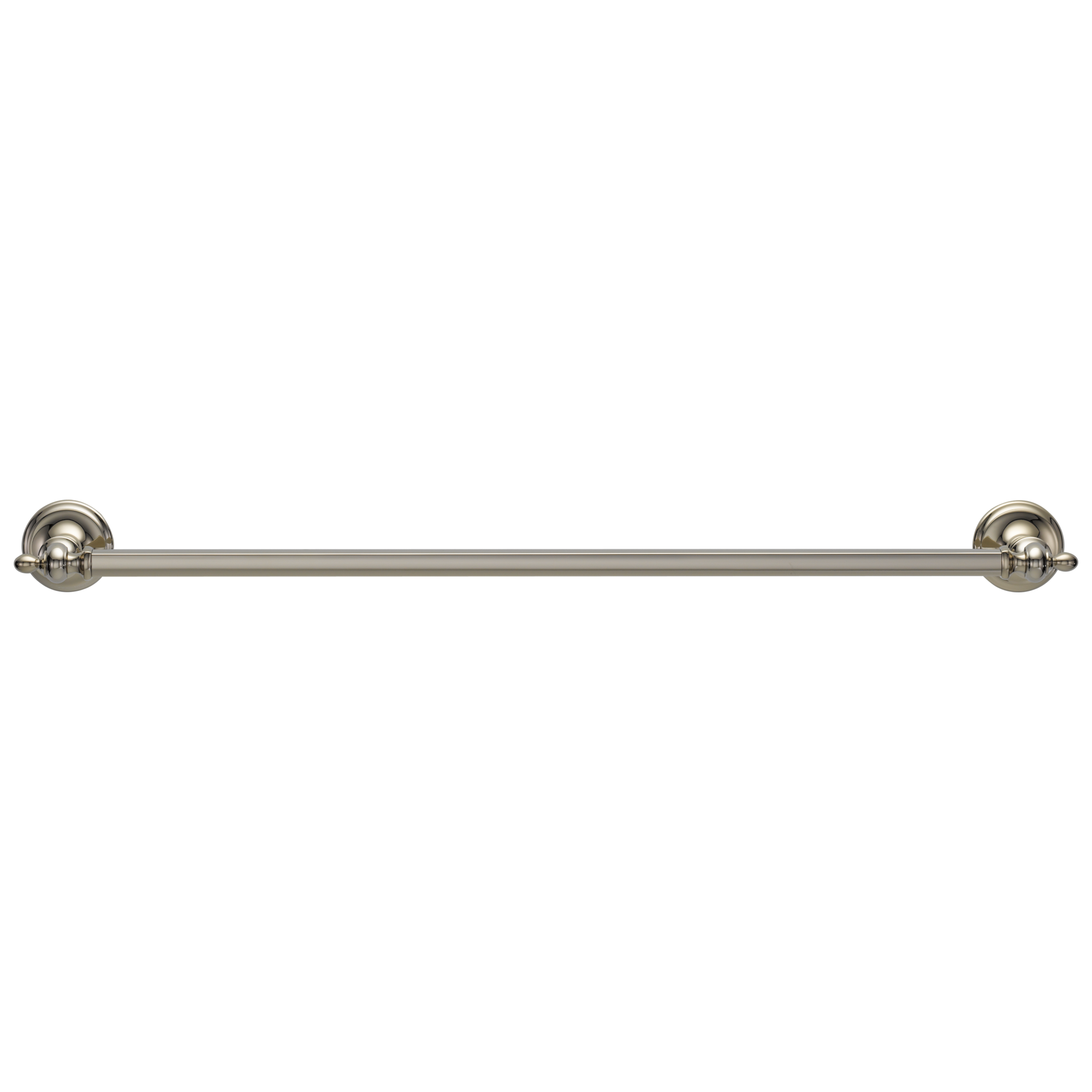 polished nickel towel bar