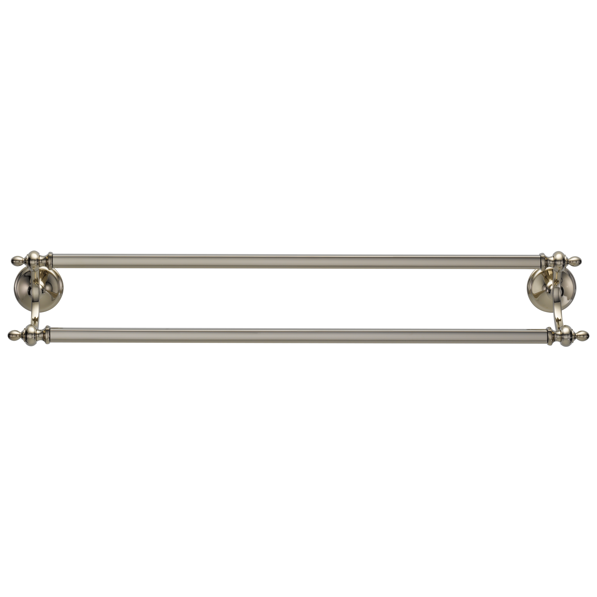 polished nickel towel bar