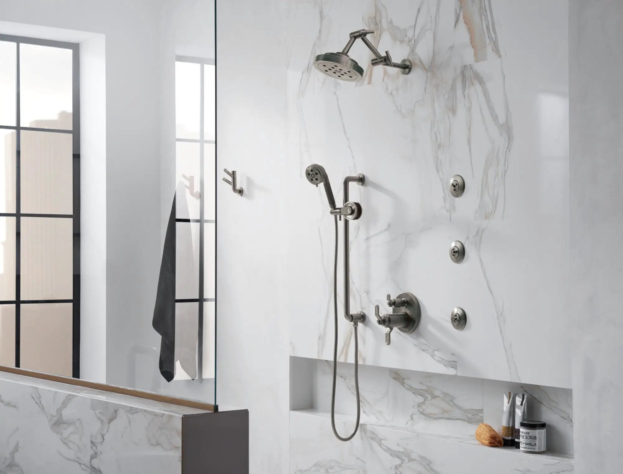 luxe steel robe hook