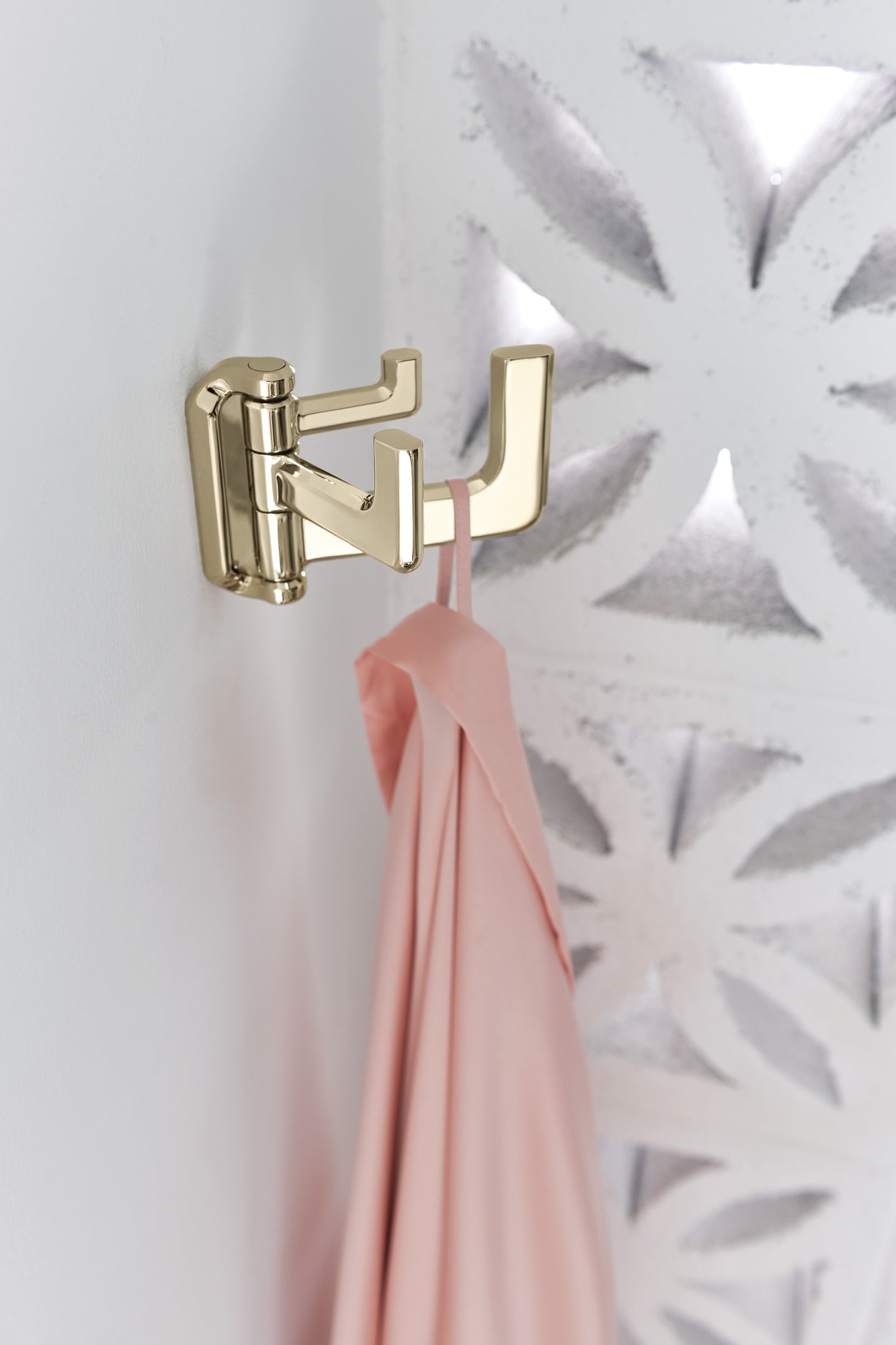 polished nickel robe hook