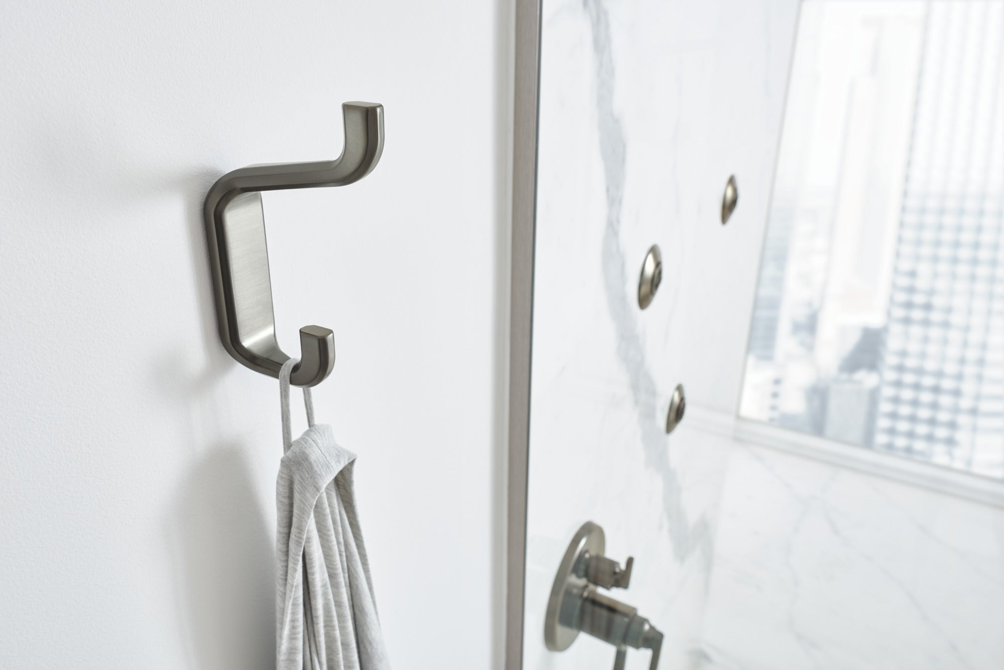 luxe steel robe hook