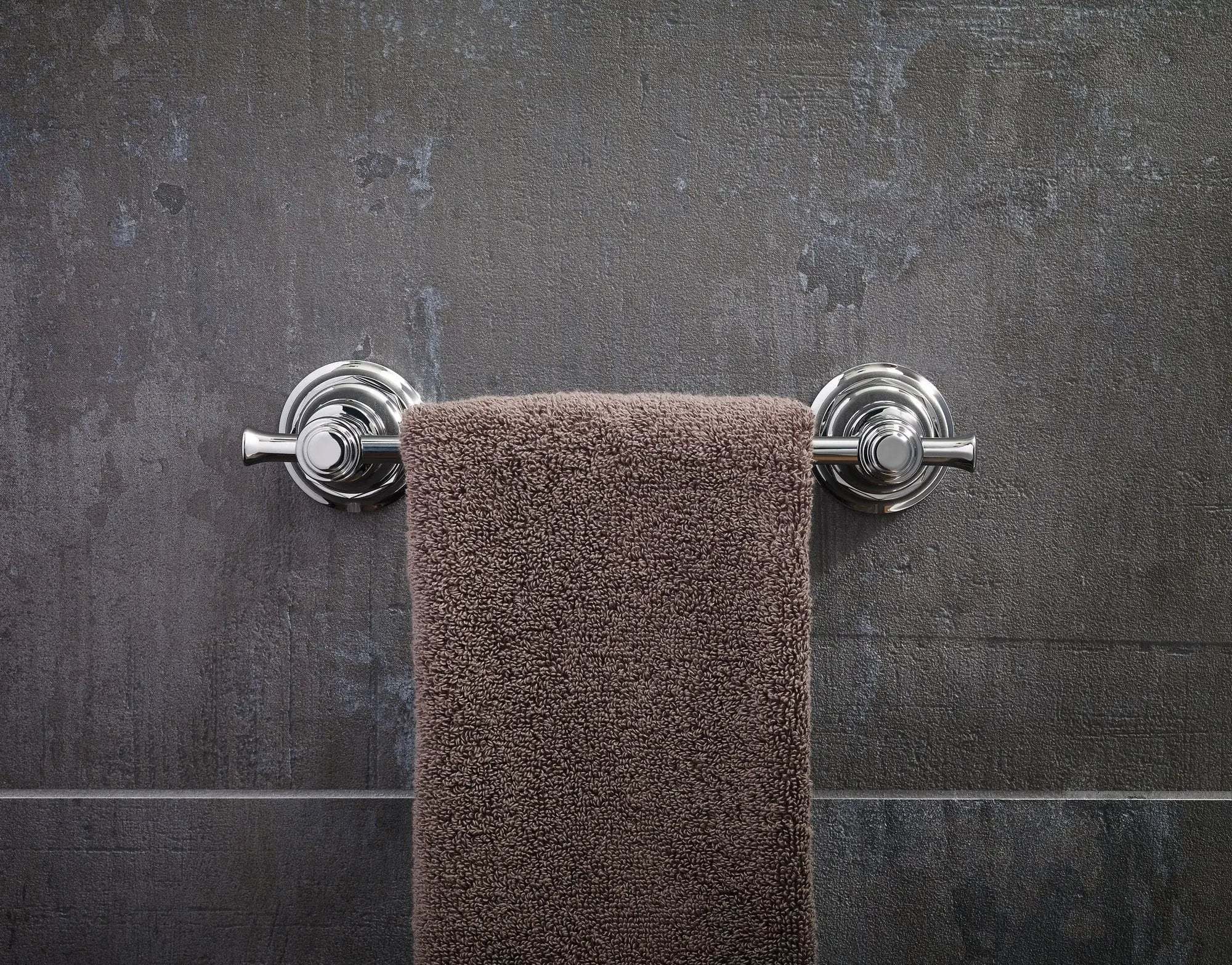 chrome towel bar