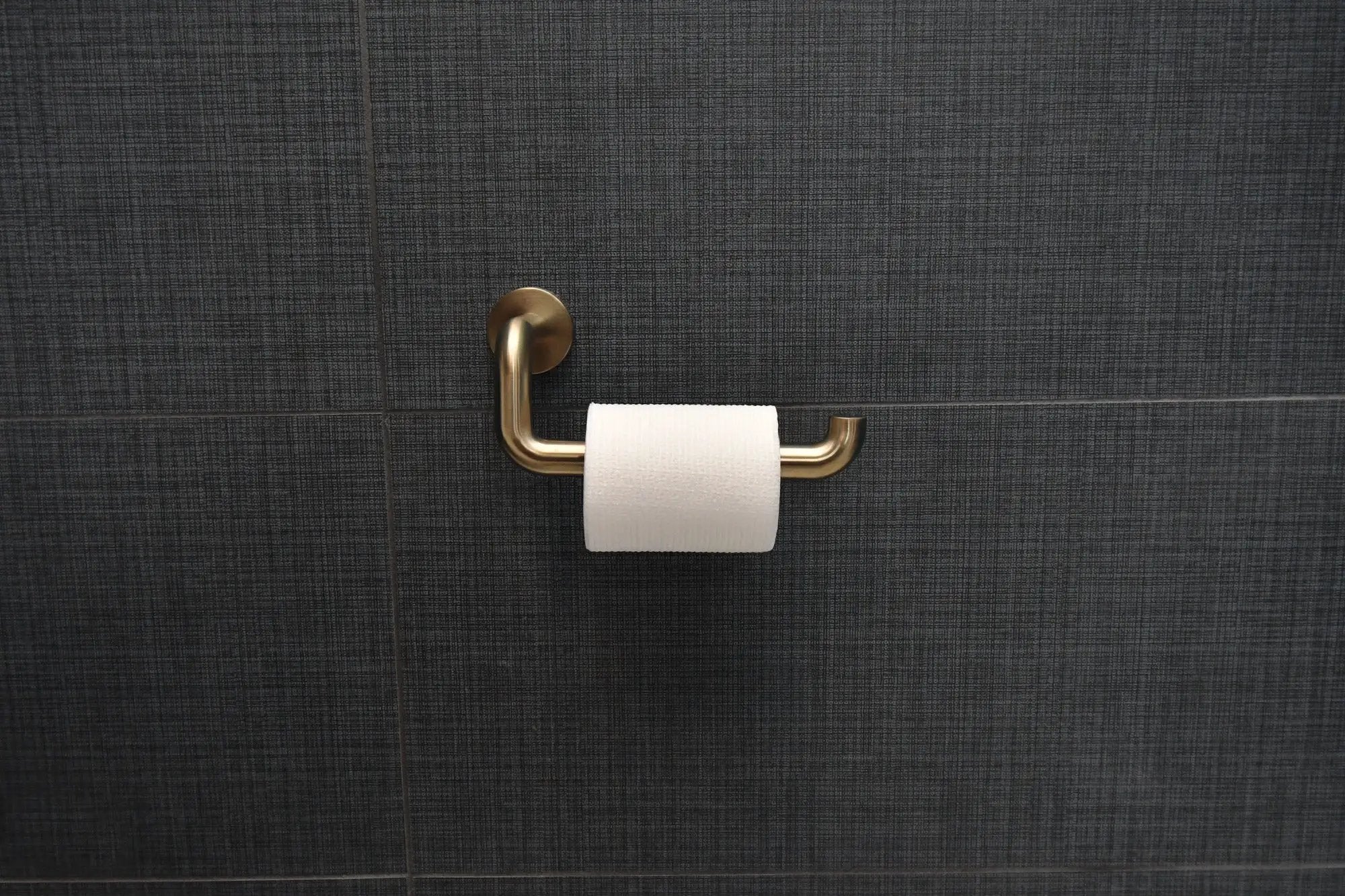 luxe gold tissue holder