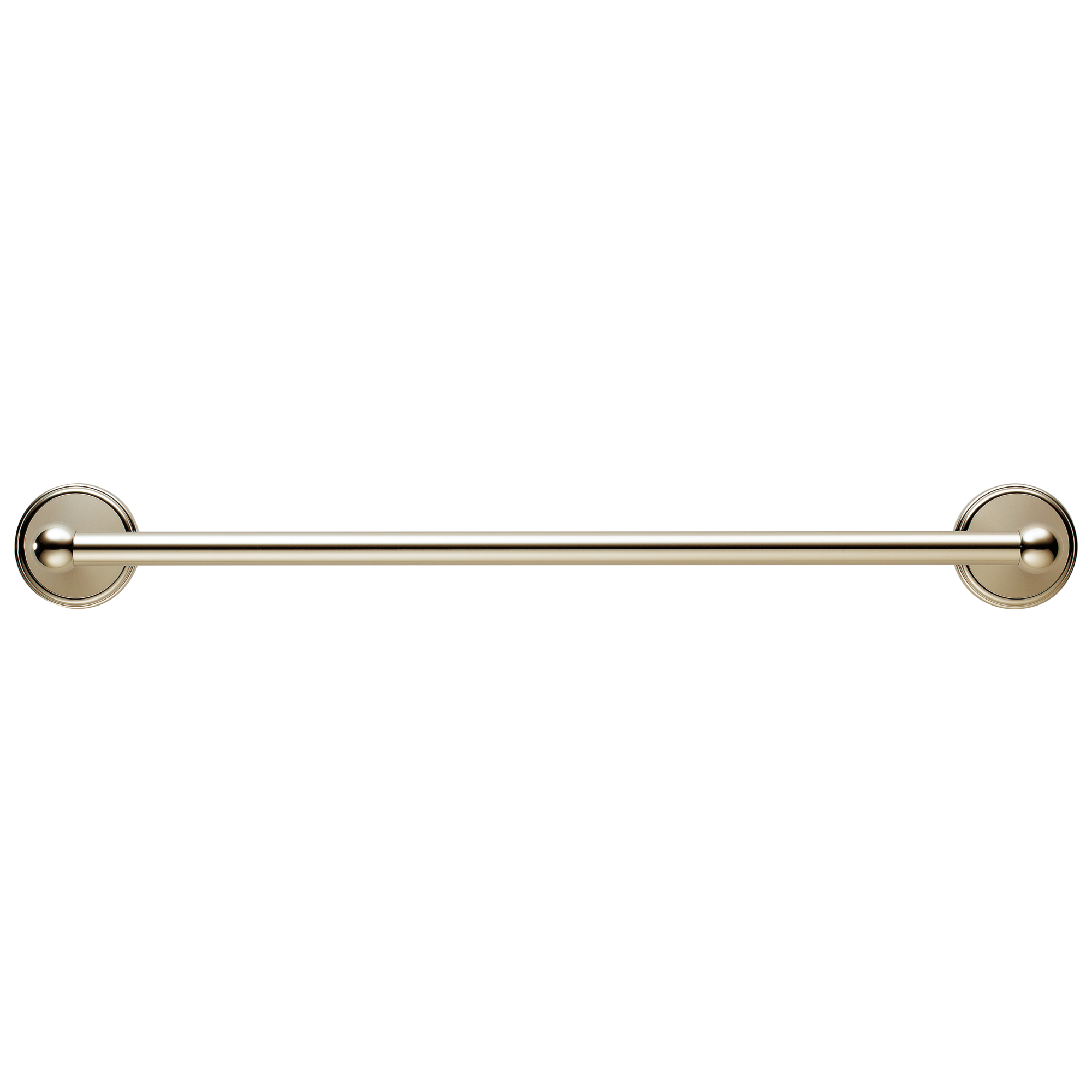 polished nickel towel bar
