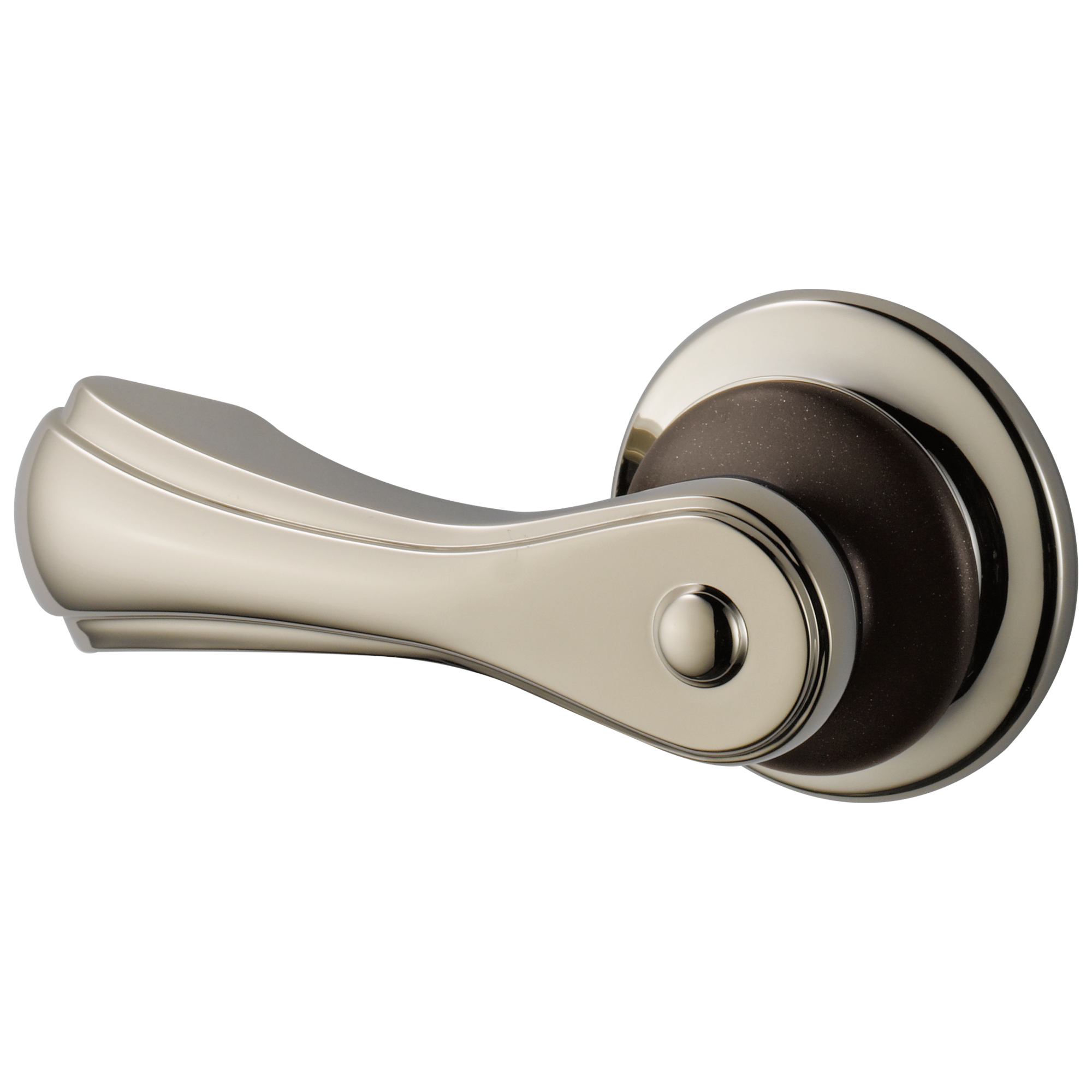 cocoa bronze / polished nickel flush lever