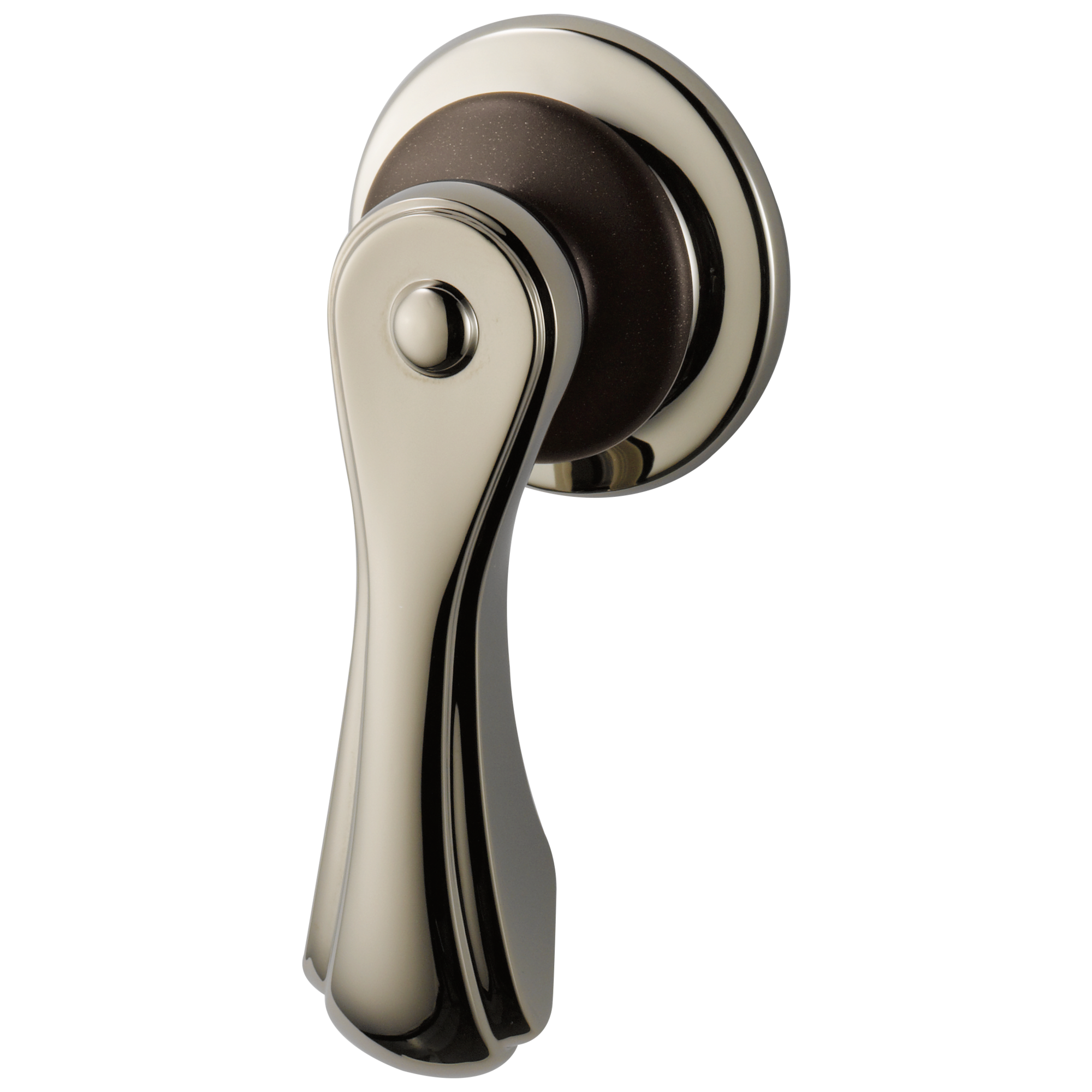 cocoa bronze / polished nickel flush lever