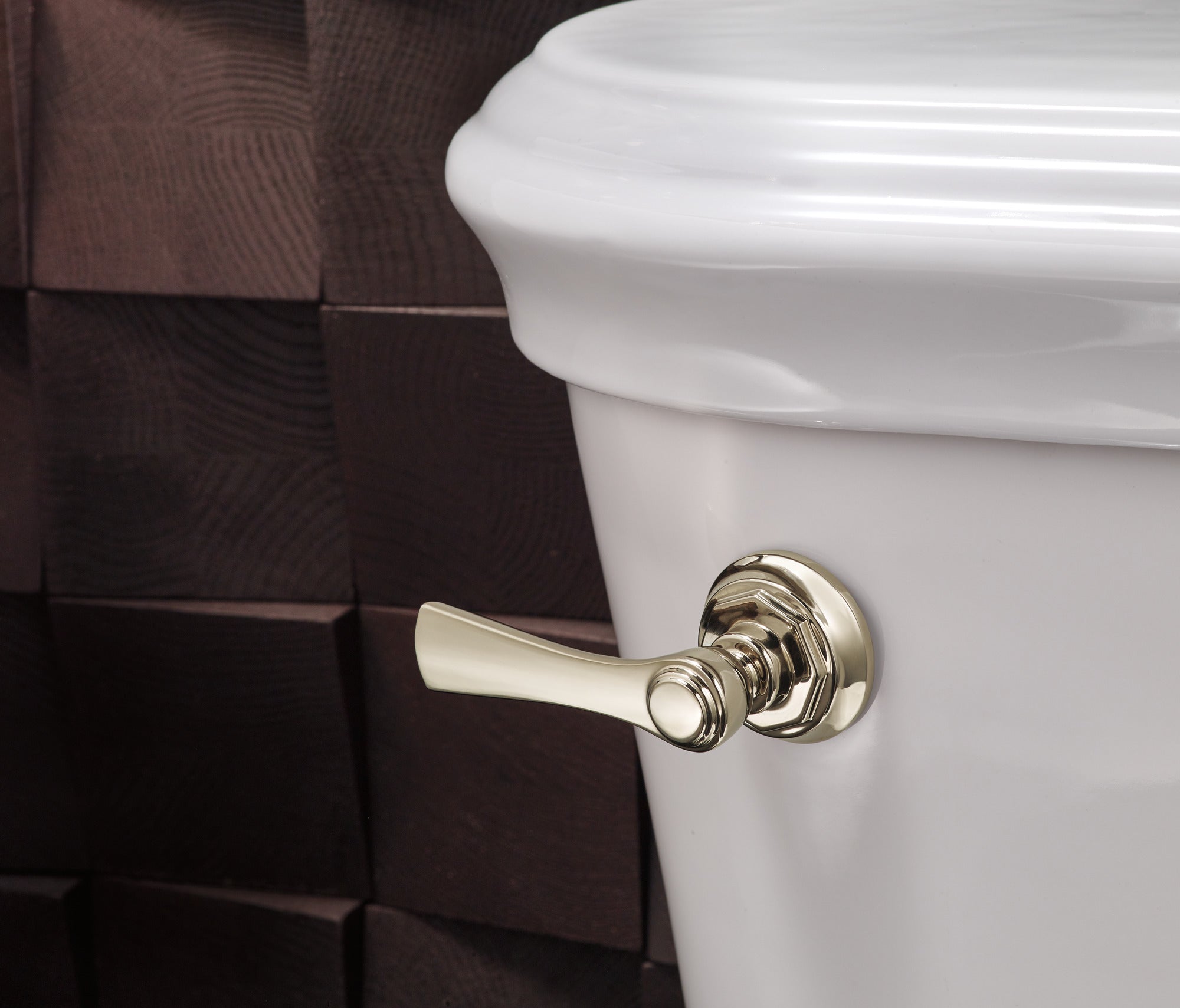 polished nickel flush lever