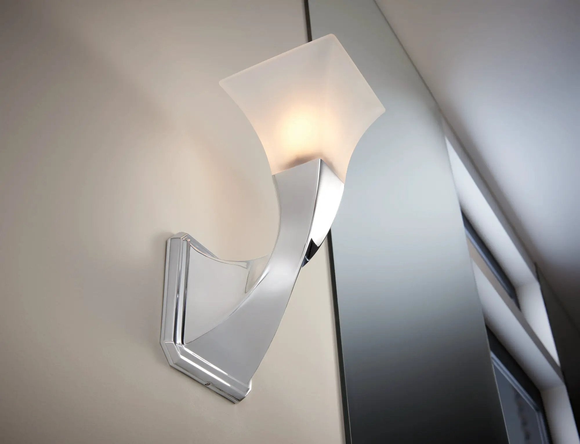 chrome light sconce
