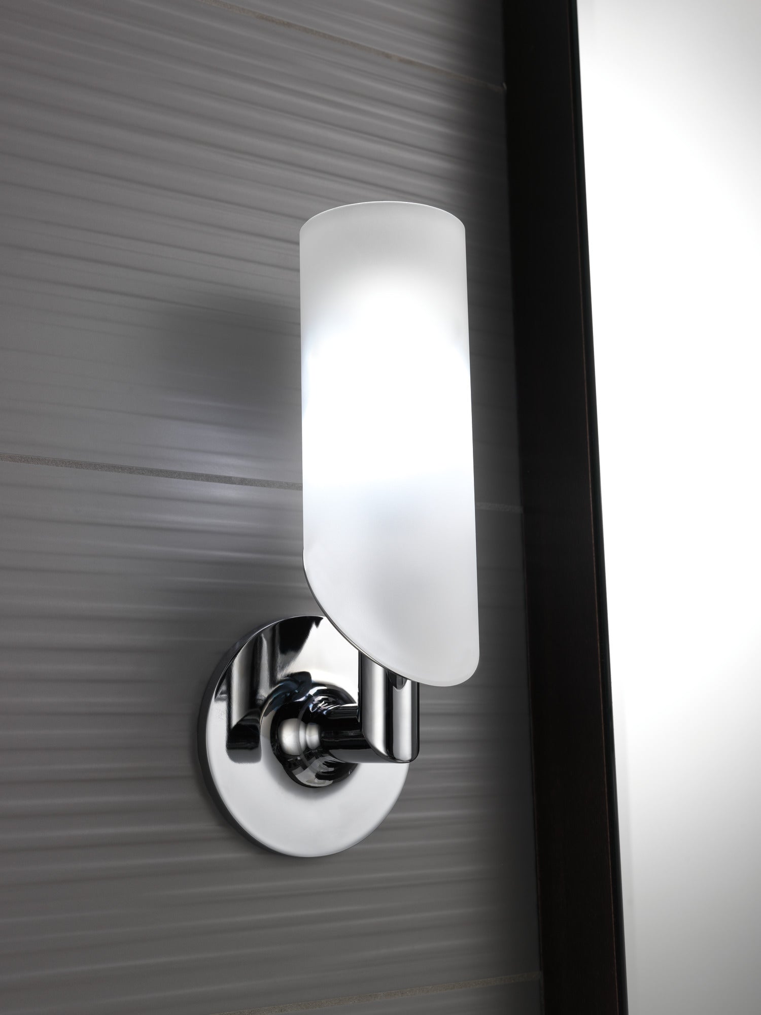 chrome light sconce