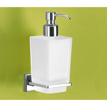 polished chrome soap dispenser
