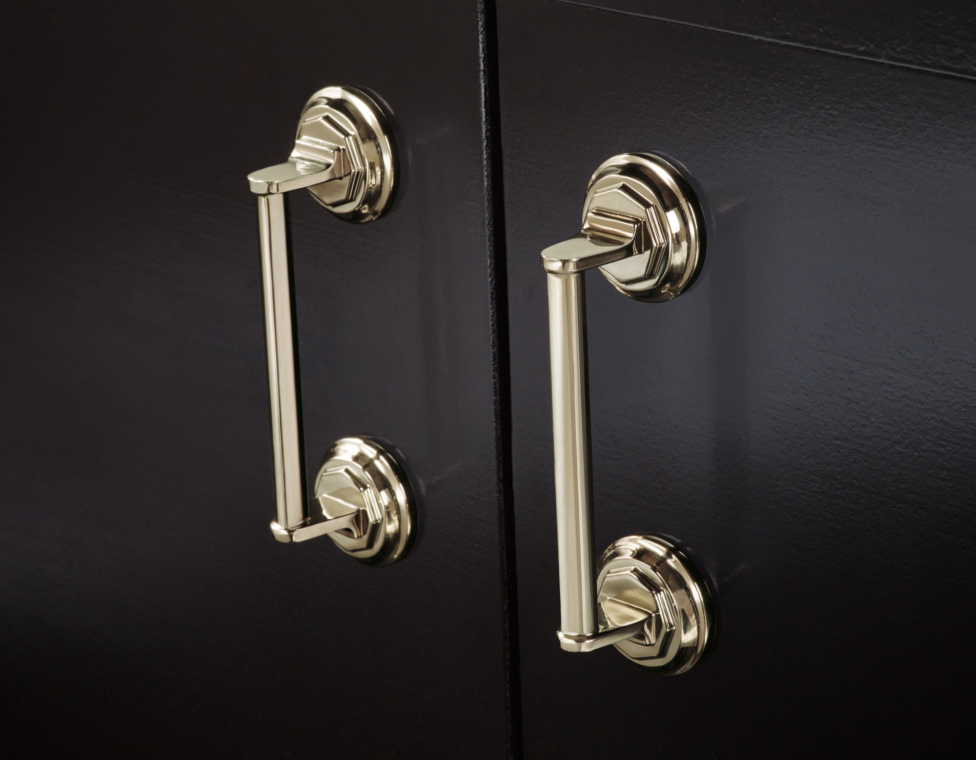 polished nickel drawer pull