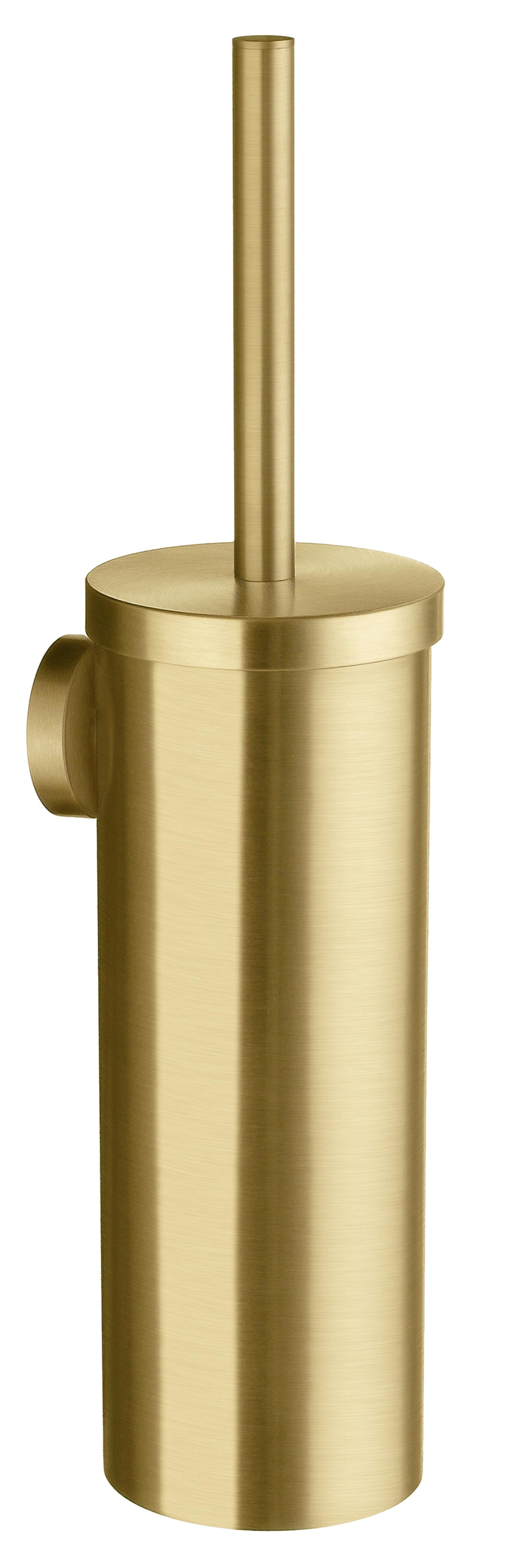 brushed brass toilet brush