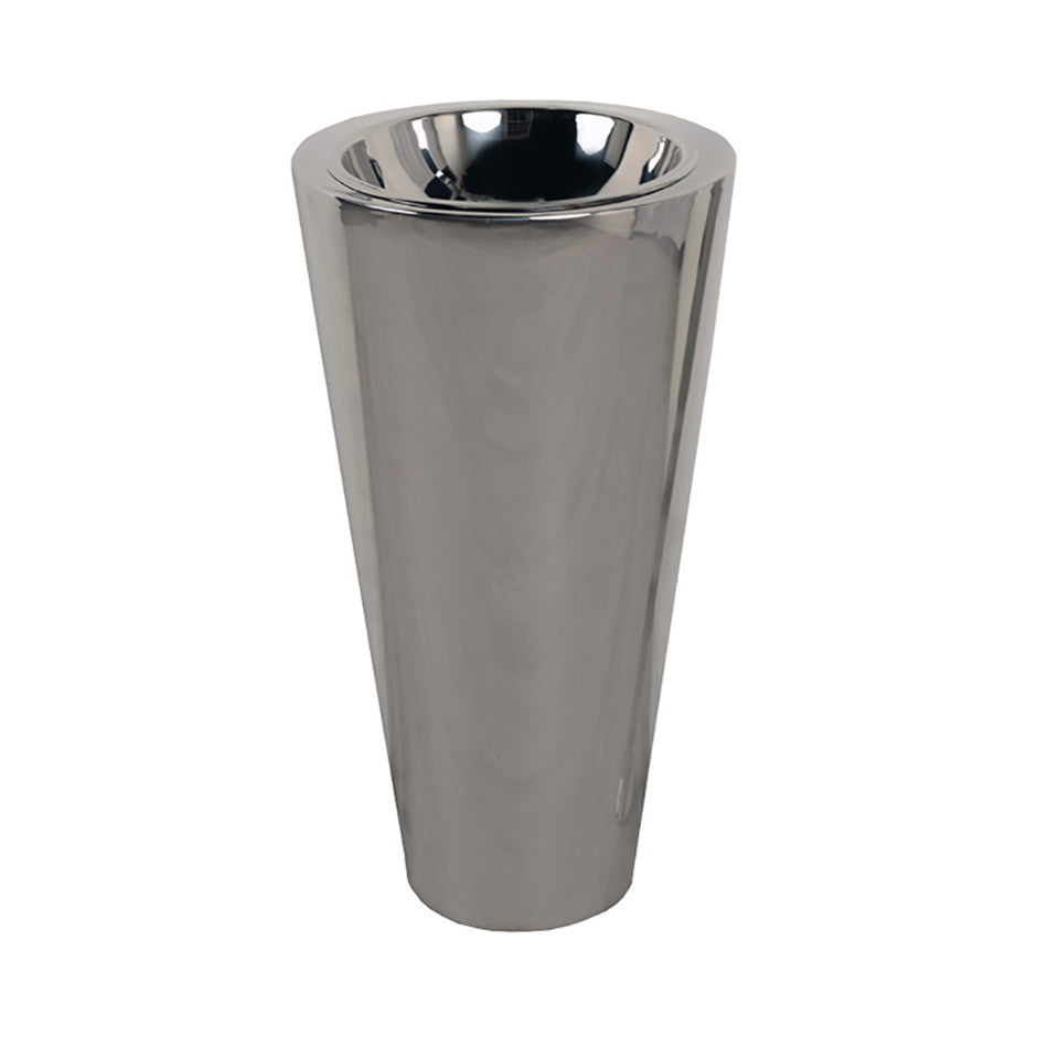 polished stainless steel sink