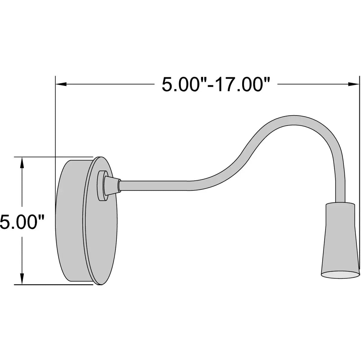bronze led wall reading light