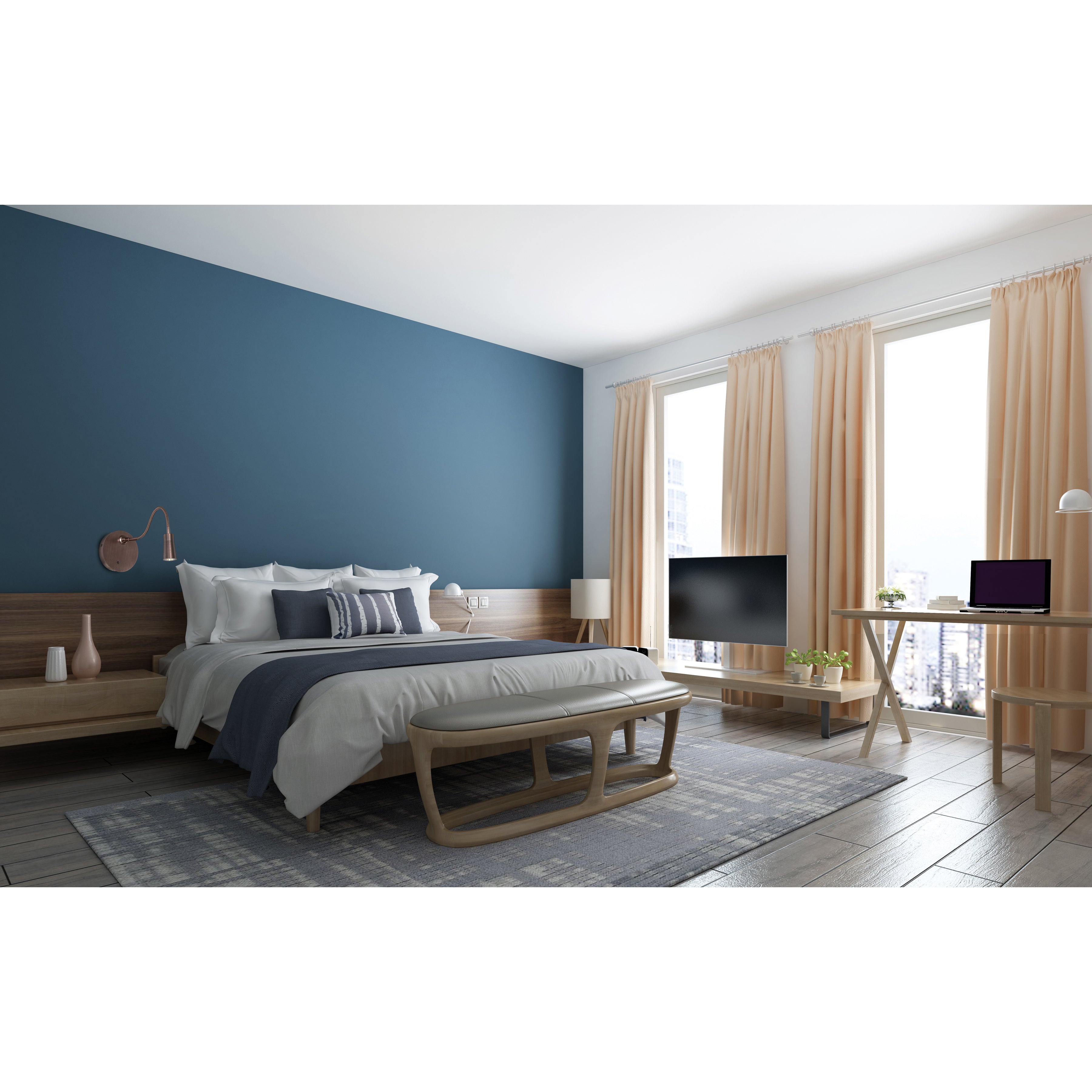 bronze led wall reading light