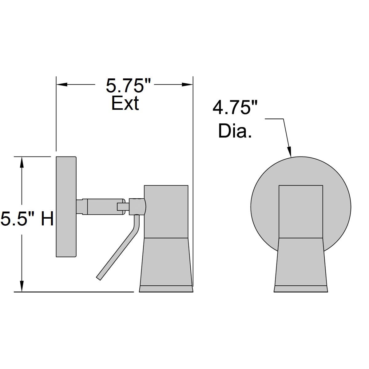 bronze led wall reading light