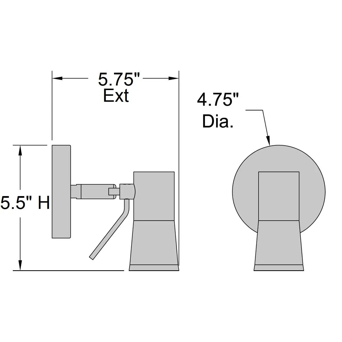 bronze led wall reading light