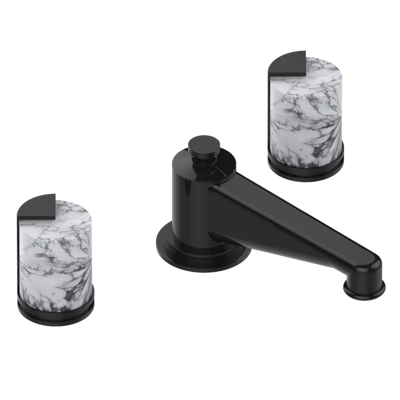 THG Paris Le 9 Howlite Widespread Lavatory Set with Drain by THG Paris