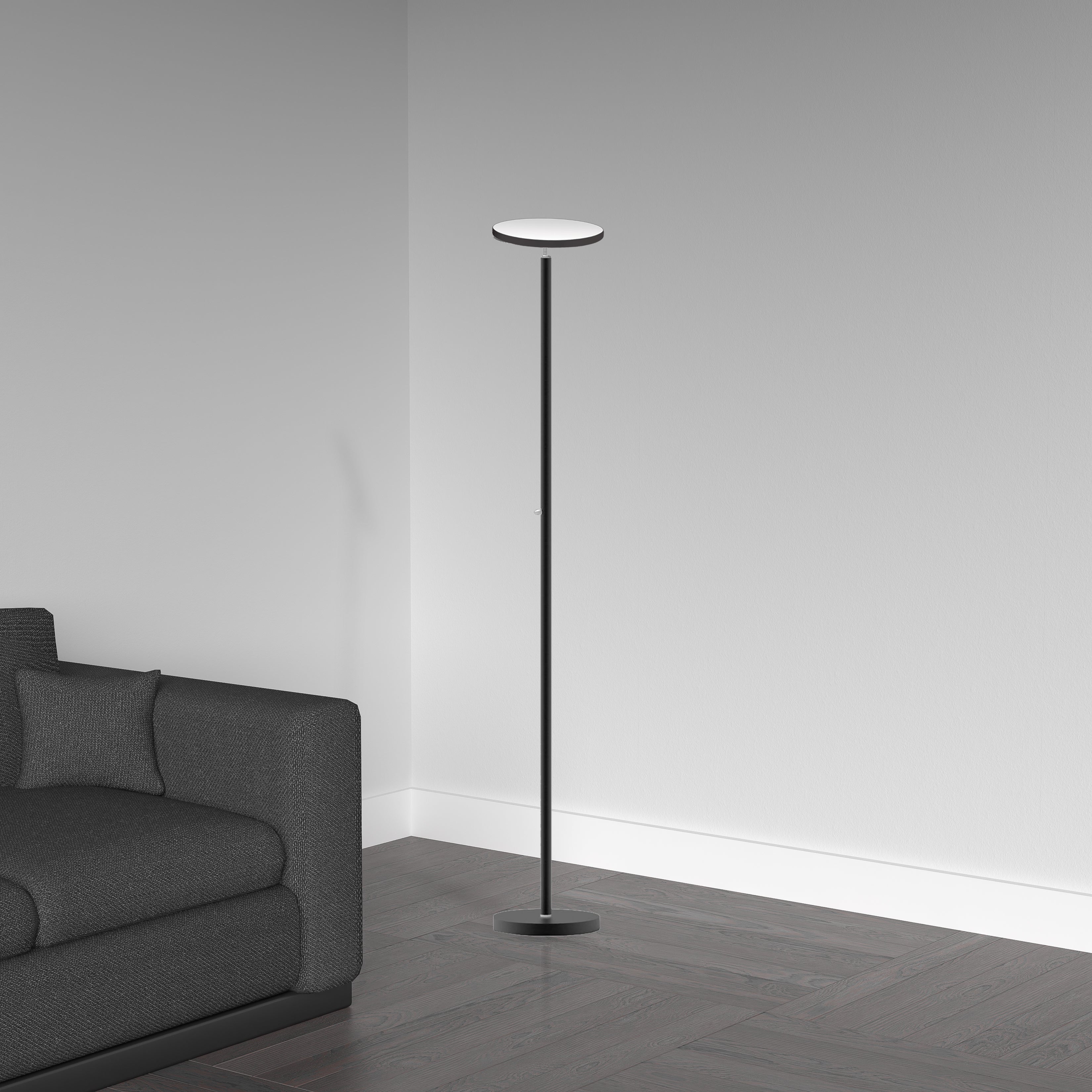 sandy black floor lamp