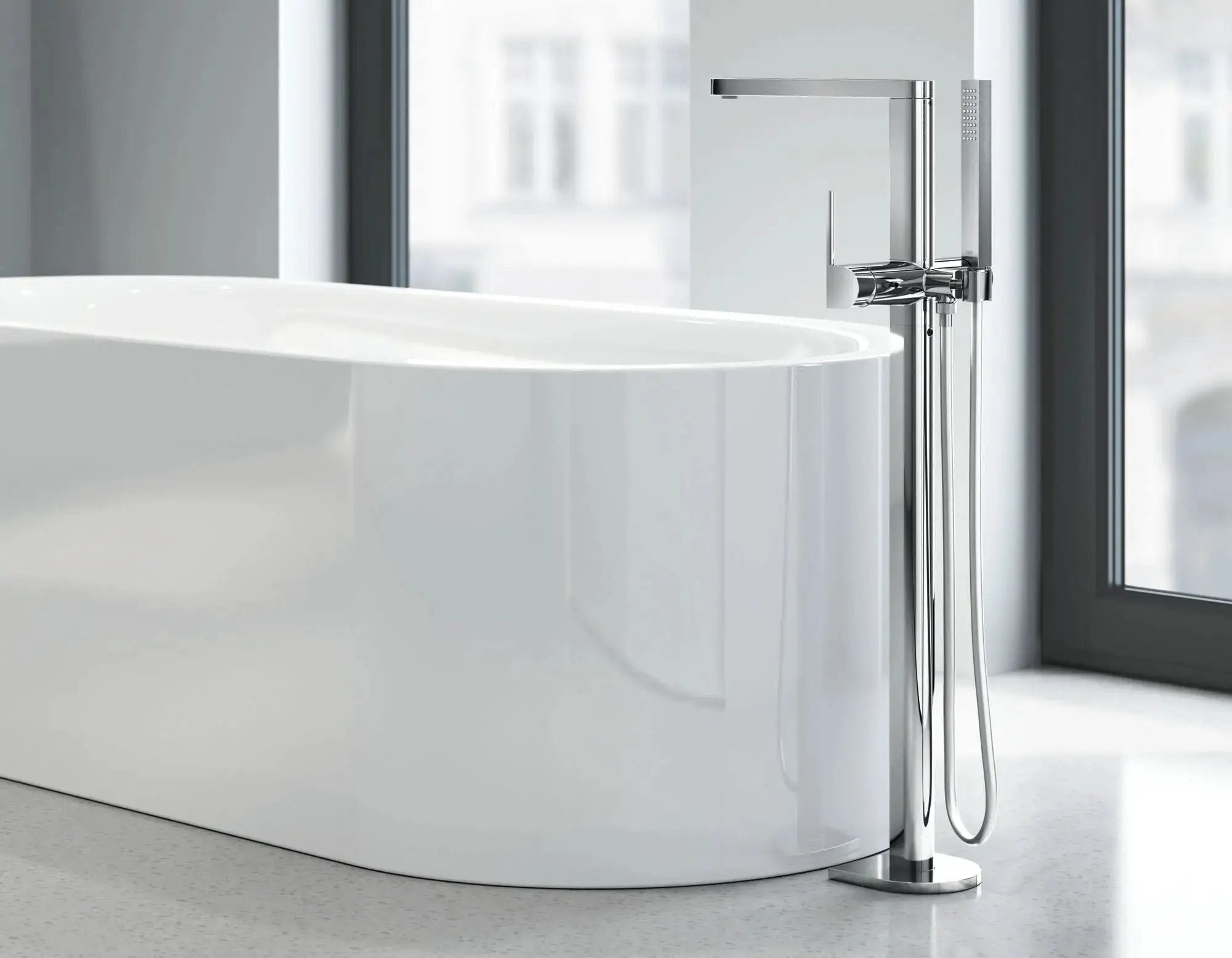 chrome tub faucet