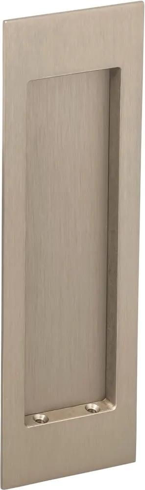 Omnia Solid Brass Modern Rectangular Flush Cup Pocket Door Set by Omnia