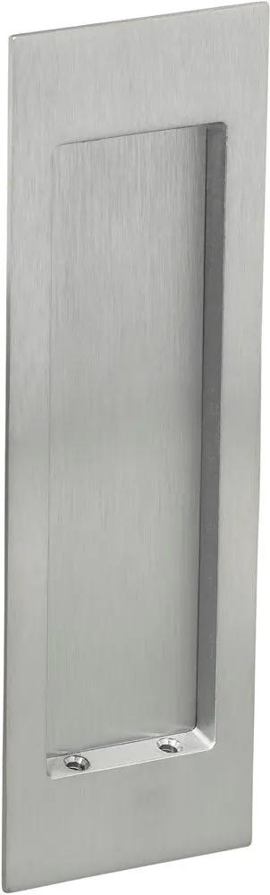 Omnia Solid Brass Modern Rectangular Flush Cup Pocket Door Set by Omnia