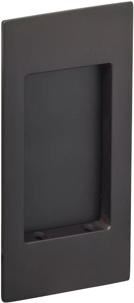 Omnia Solid Brass Modern Rectangular Flush Cup Pocket Door Set by Omnia