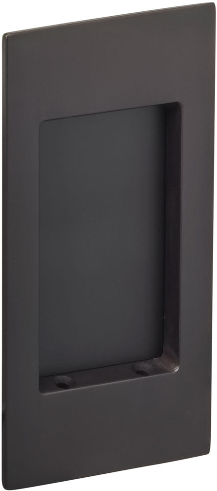 Omnia Solid Brass Modern Rectangular Flush Cup Pocket Door Set