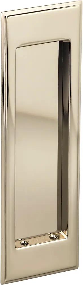 Omnia Solid Brass Traditional Rectangular Flush Cup Pocket Door Set by Omnia