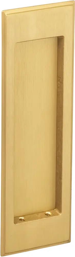 Omnia Solid Brass Traditional Rectangular Flush Cup Pocket Door Set by Omnia