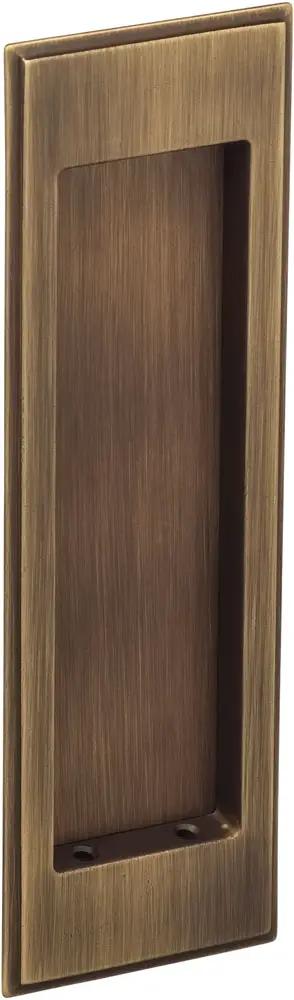 Omnia Solid Brass Traditional Rectangular Flush Cup Pocket Door Set by Omnia