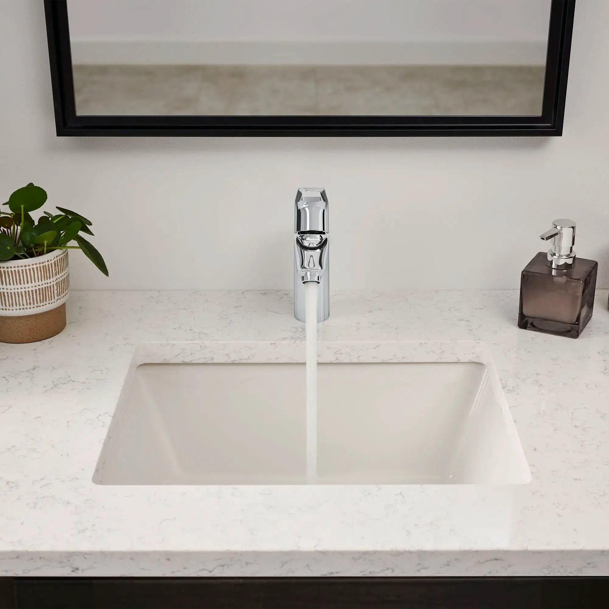 chrome bathroom faucet