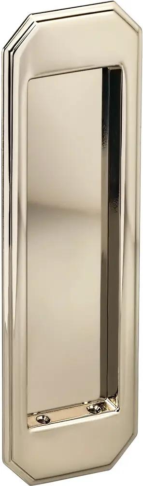 Omnia Solid Brass Traditional Flush Cup Pocket Door Set by Omnia