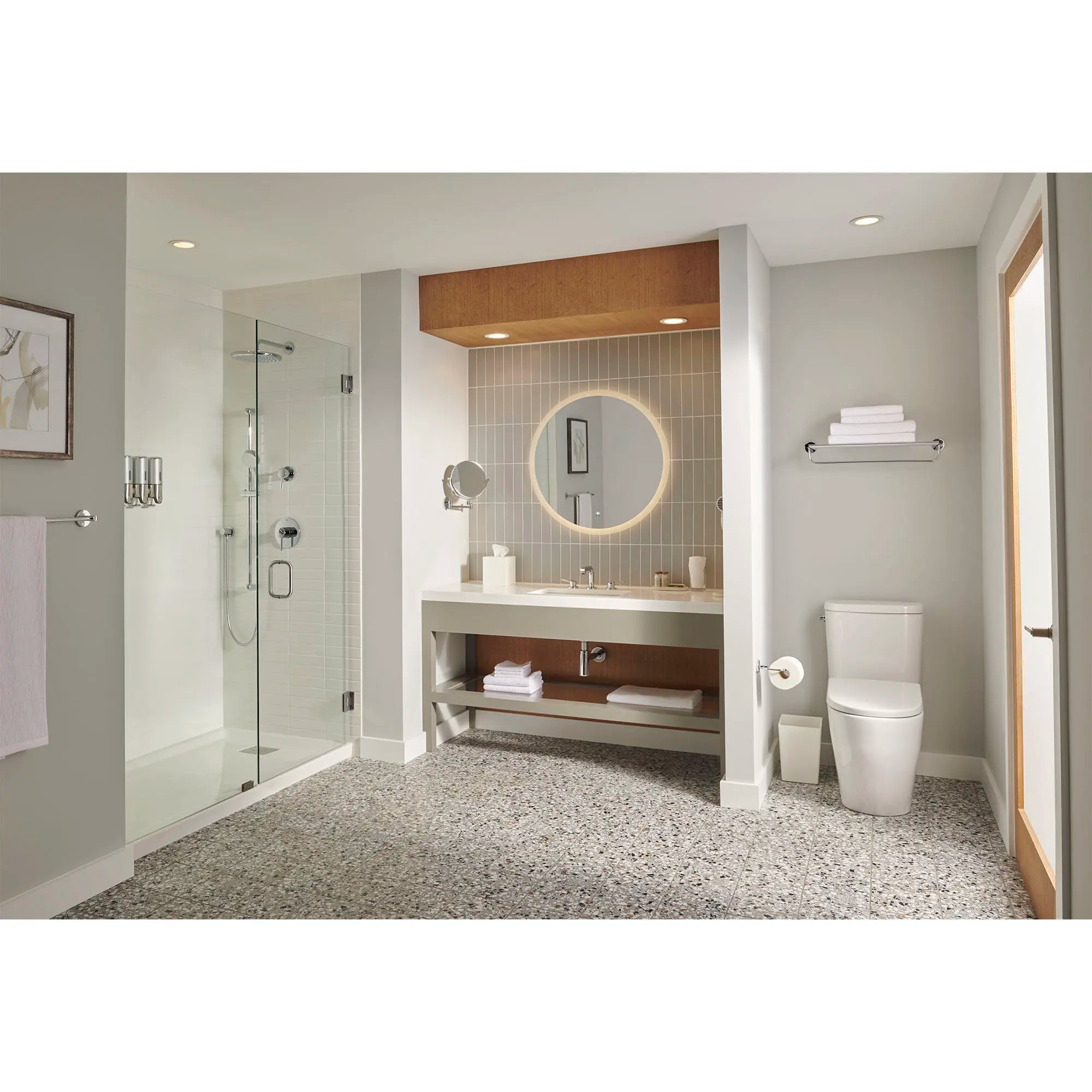 chrome bathroom faucet