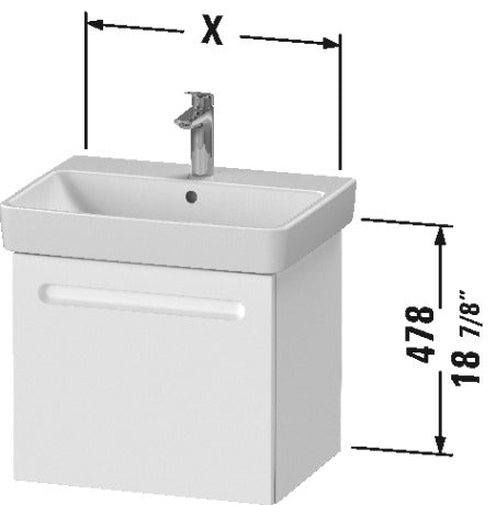 white drawing wallmount drawer