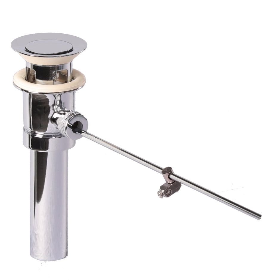 polished chrome drain