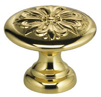 Omnia Ornate Solid Brass Ornate Cabinet Knob