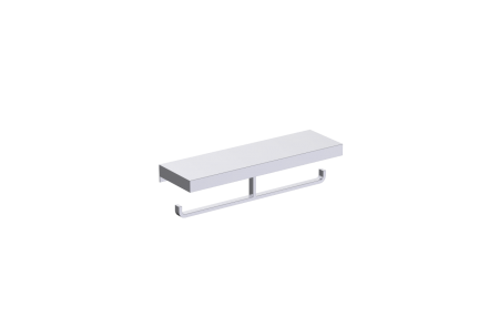 polished chrome tissue holder