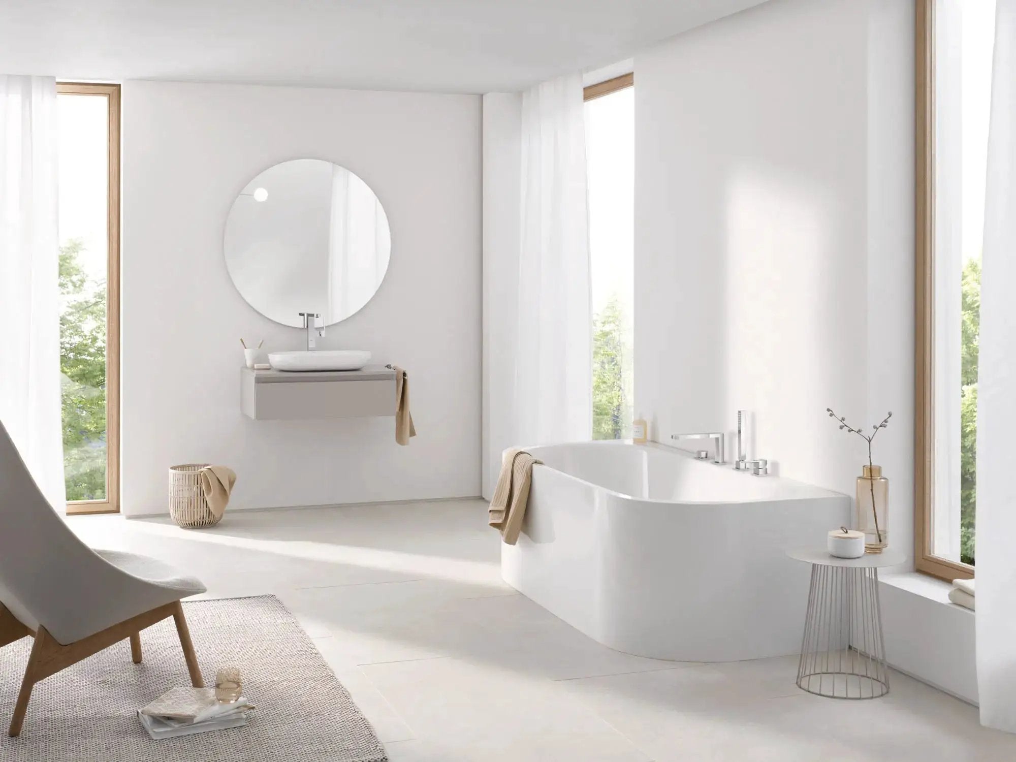 chrome tub faucet