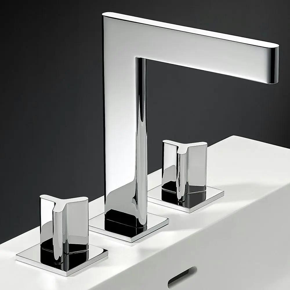 chrome polished faucet