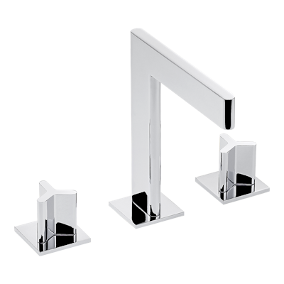 chrome polished faucet