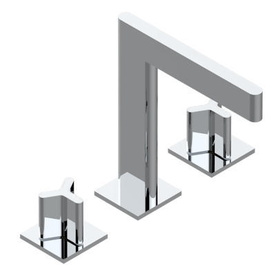 chrome polished faucet