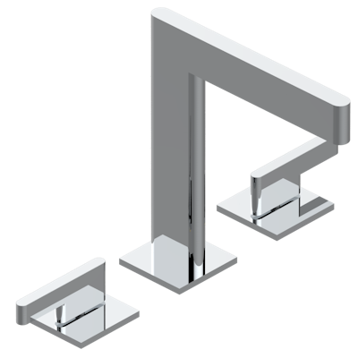 chrome polished faucet